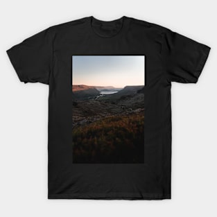Fjord During Midnight Sunset in Iceland T-Shirt